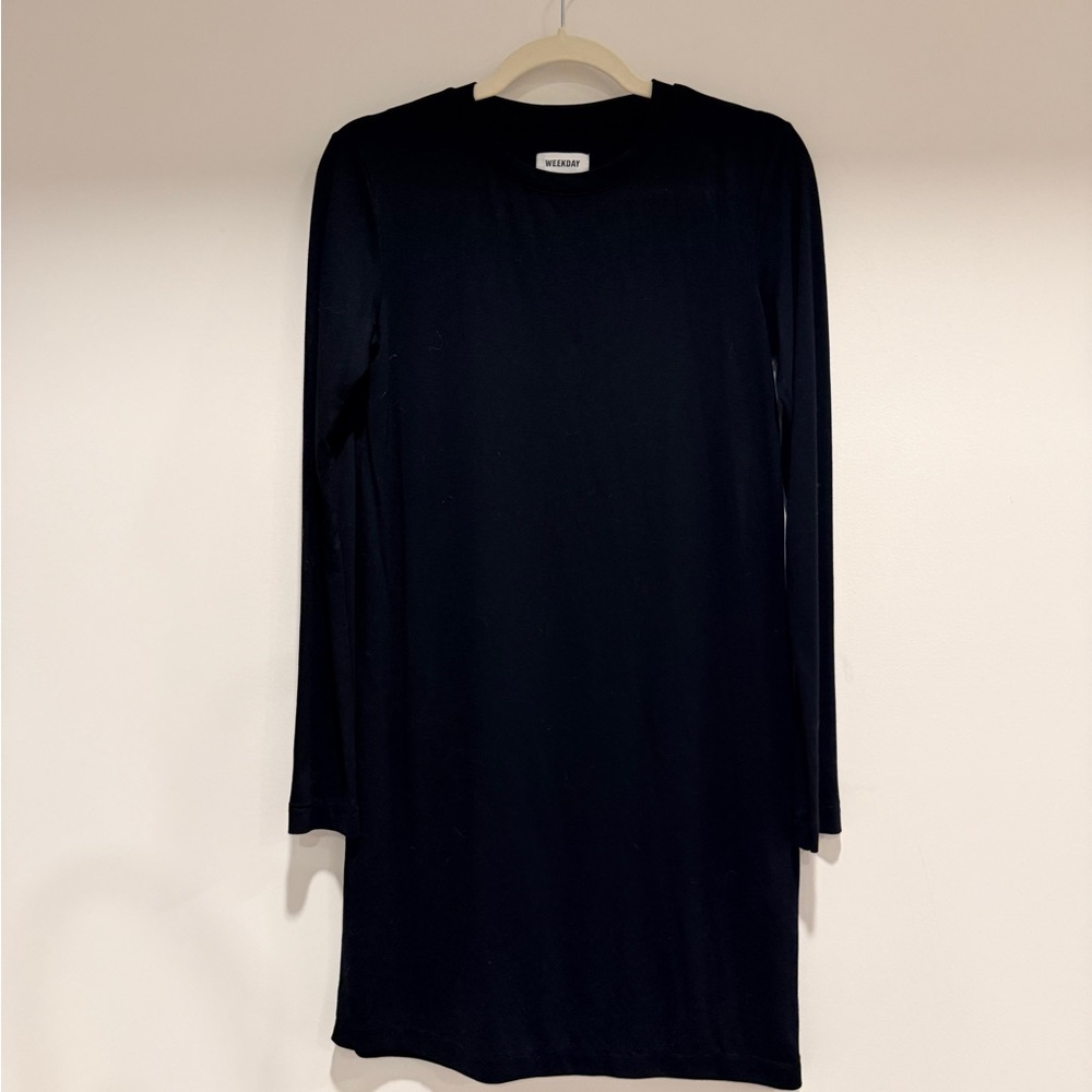 Weekday Classic Black Long Sleeve Dress